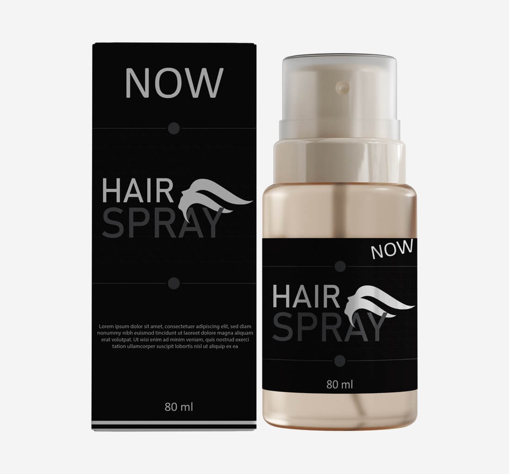 Hairspray boxes Packaging