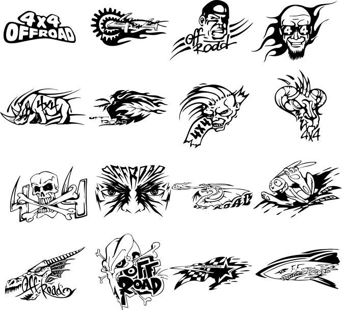 Stickers for 4x4