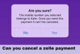 How do I cancel Zelle Payment in my Zelle account?