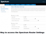 How to access Spectrum Router Settings?